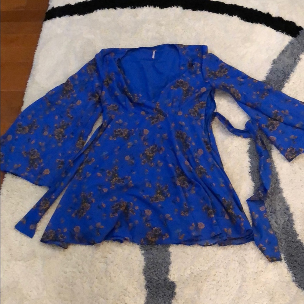 Free People faux wrap dress